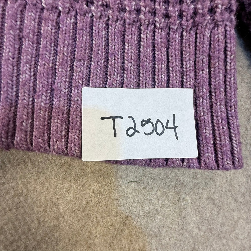 American Eagle Purple Waffle Knit Mock Neck Sweater XS Raglan Sleeve Pullover - Picture 2 of 7
